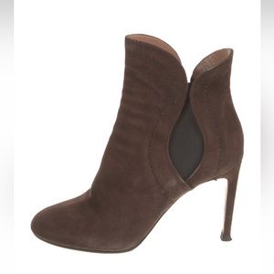 Alaia Brown Suede Heeled Ankle Boots (size 6)